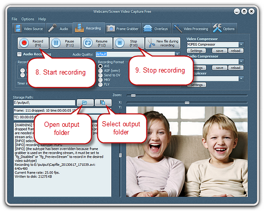 Set Schedule & Start Recording